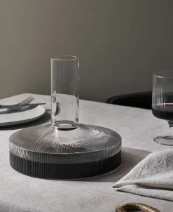 Ferm Living Ripple Wine Carafe - Clear Discount