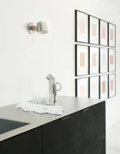 Normann Copenhagen Rise Wall Lamp Hardwired EU - Stainless Steel