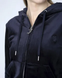 Dame Juicy Couture Robertson Classic Velour Zip Trough Hoodie