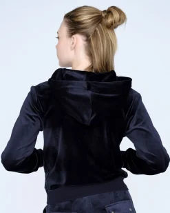 Dame Juicy Couture Robertson Classic Velour Zip Trough Hoodie