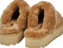 Dame Lovelies ROBSON - CALF SUEDE MULES WITH SHEARLING