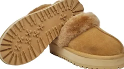 Dame Lovelies ROBSON - CALF SUEDE MULES WITH SHEARLING