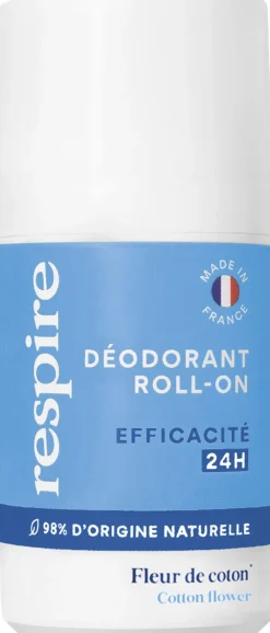 Respire ROLL ON DEODORANT - FLEUR DE COTON