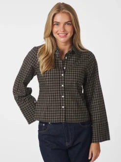 Dame Neo Noir Rosa Mini Check Shirt