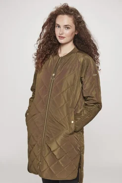 Rubina Quilted lang overgangsjakke><noscript><img width=