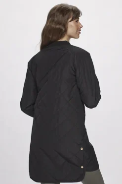 H2O Rubina Quilted lang overgangsjakke Sort Online