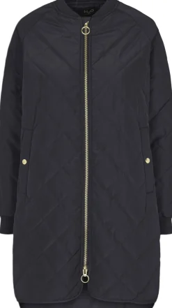 Dame H2O Rubina Quilted lang overgangsjakke