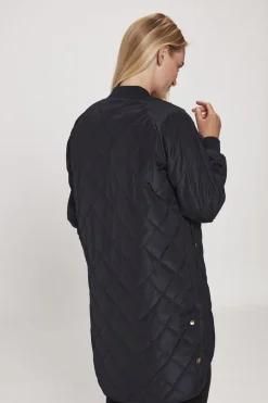 Dame H2O Rubina Quilted lang overgangsjakke