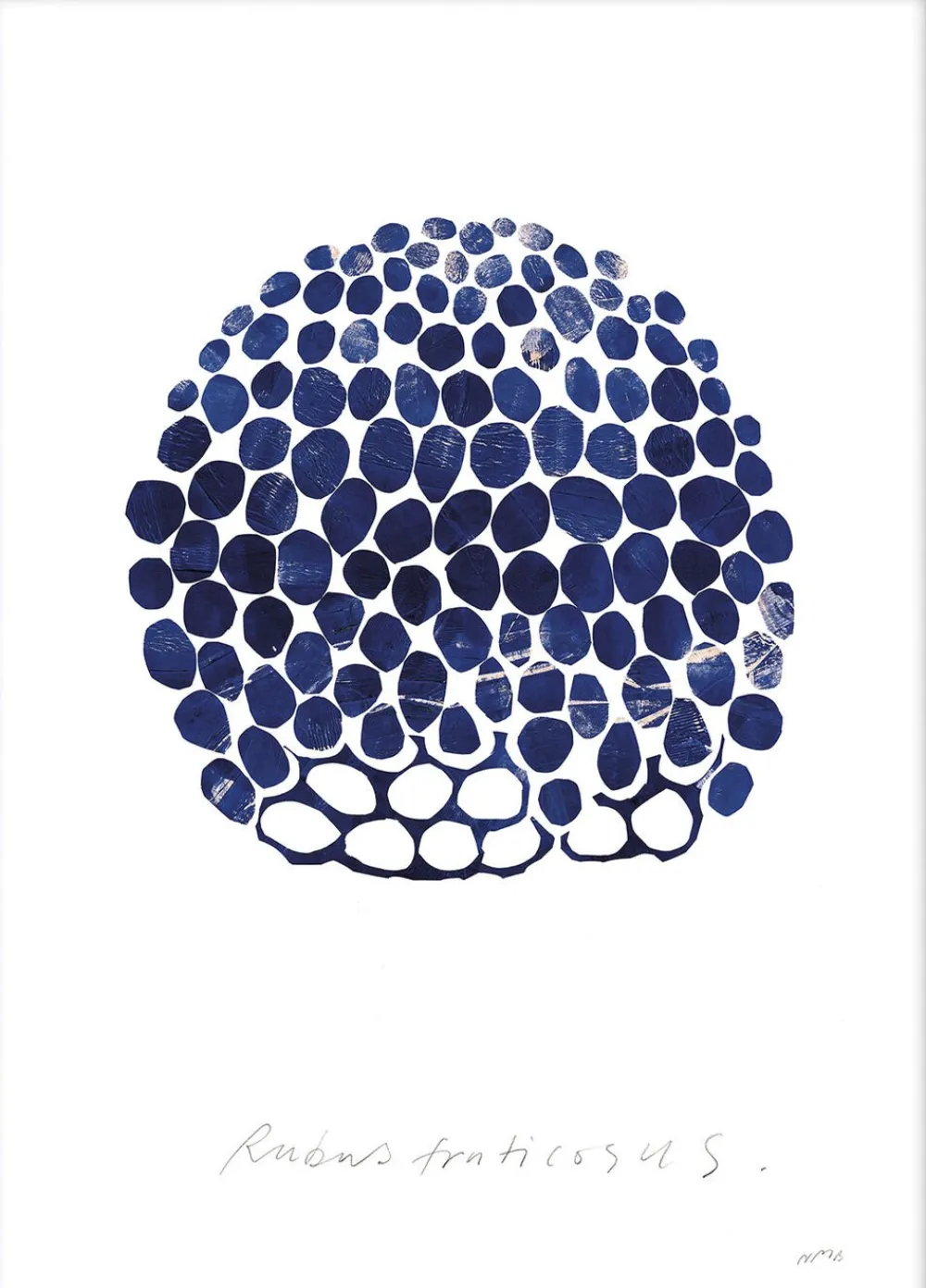 Poster & Frame Rubus Blå & brun New