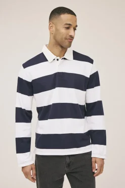 Magasin du Nord Collection Rugby 1 Polo - GOTS Navy blazer / star white stripe Sale