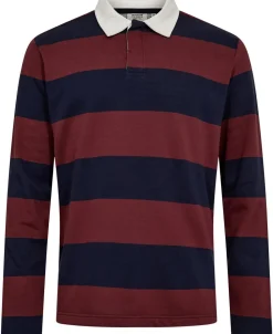 Magasin du Nord Collection Rugby 1 Polo - GOTS Navy blazer / andorra stripe New
