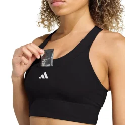 adidas Run Pocket Medium Support Sports BH Lilla Best