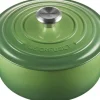 Rund støbejernsgryde 4,2L Bamboo Green>Le Creuset Outlet
