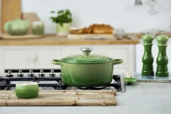 Rund støbejernsgryde 4,2L Bamboo Green>Le Creuset Outlet