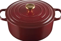 Rund st�bejernsgryde 6,7L Garnet>Le Creuset Best