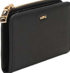 Safiano effect flap wallet>MANGO Sale