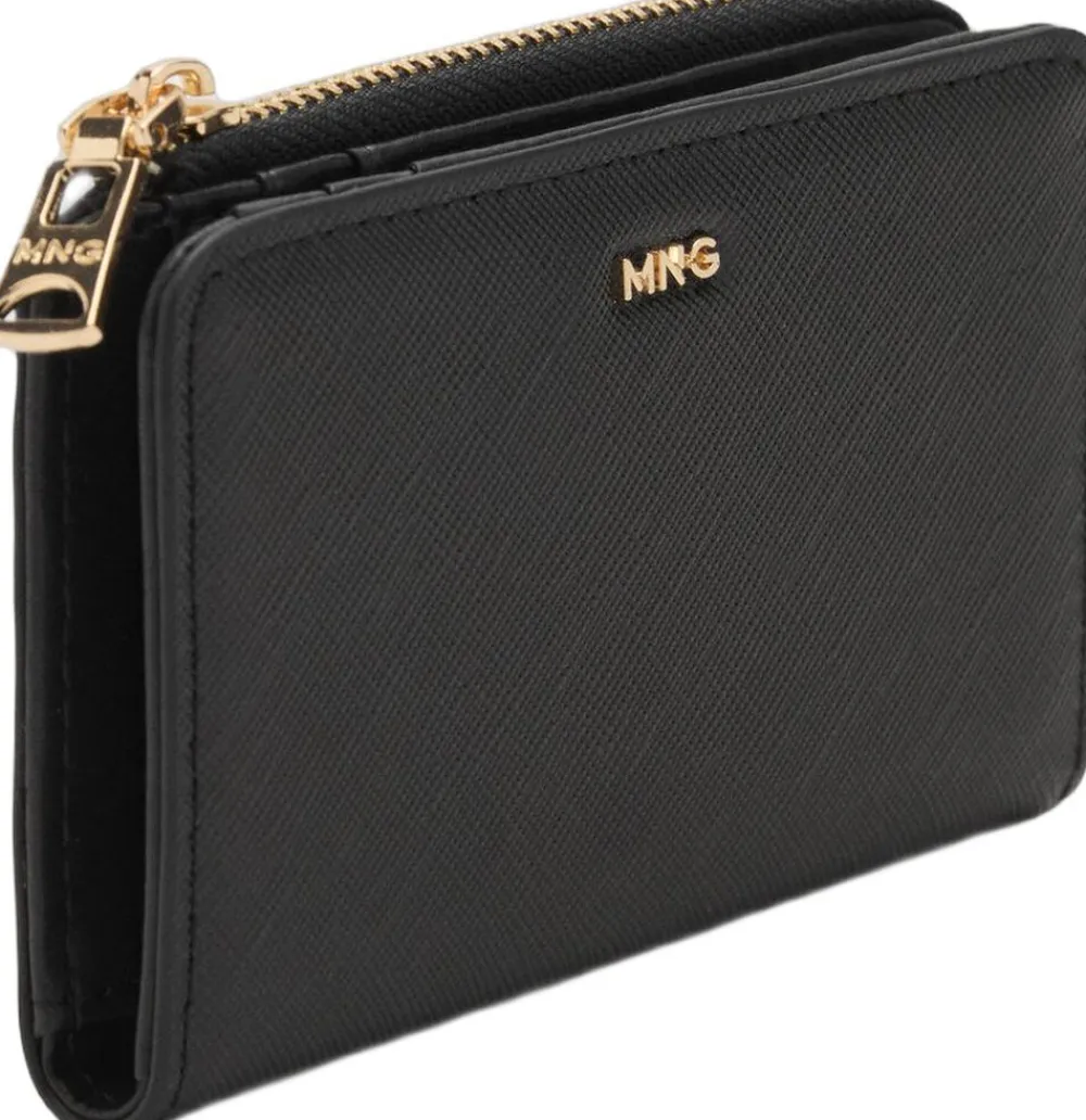 Safiano effect flap wallet>MANGO Sale