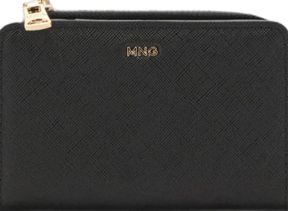 Safiano effect flap wallet>MANGO Sale