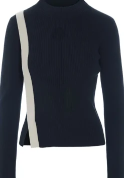 Bitte Kai Rand Saku bluse med slids Black/ivory twist Sale