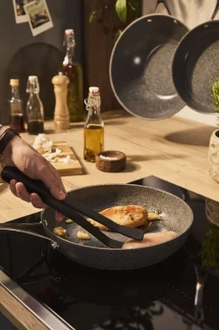 Ballarini Salina Ceramic Stegepande, 32 cm, Aluminium, Titanium forstæ