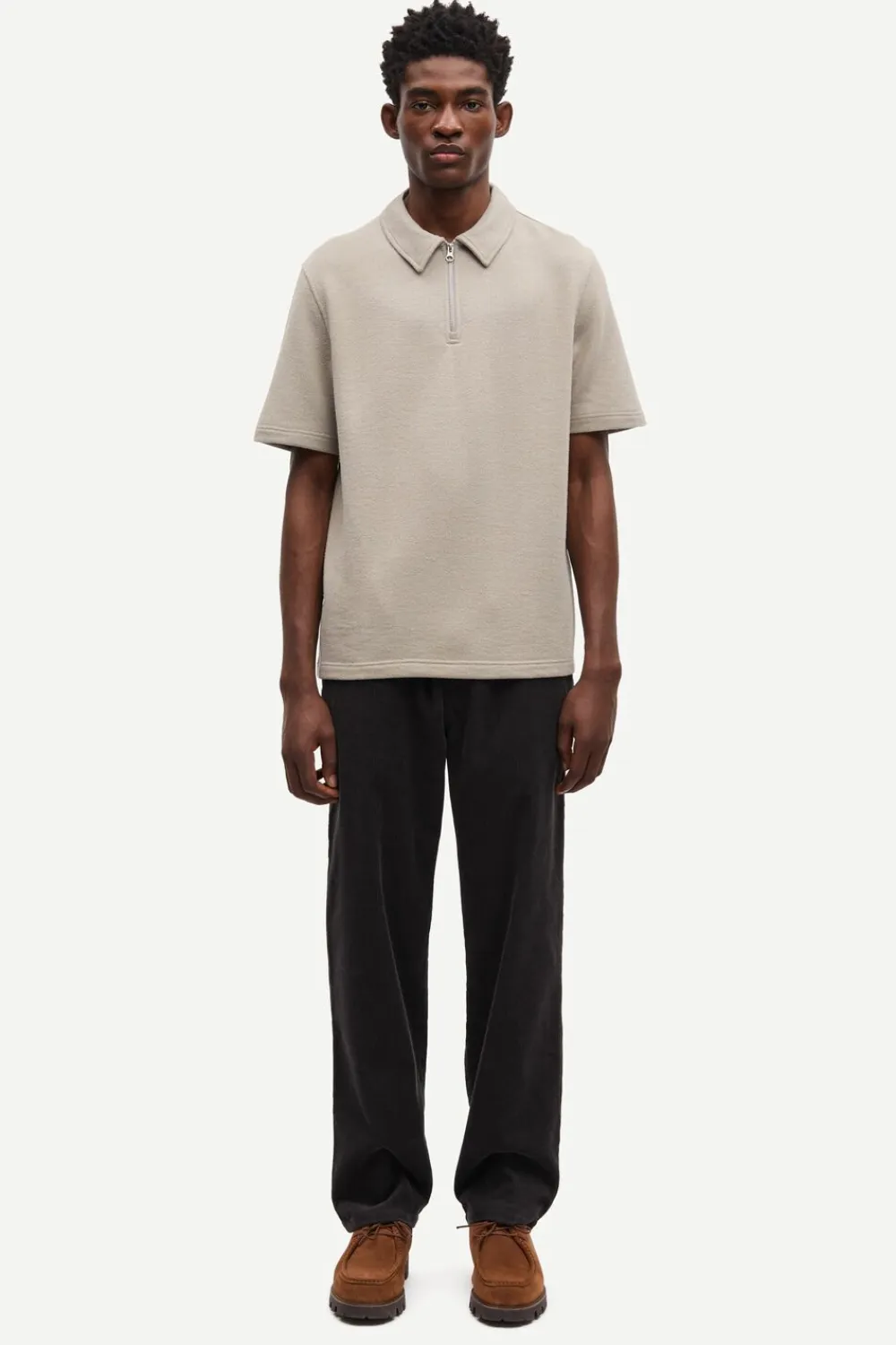 Samsøe Samsøe Saolli HZ polo 15513 Elephant skin Outlet