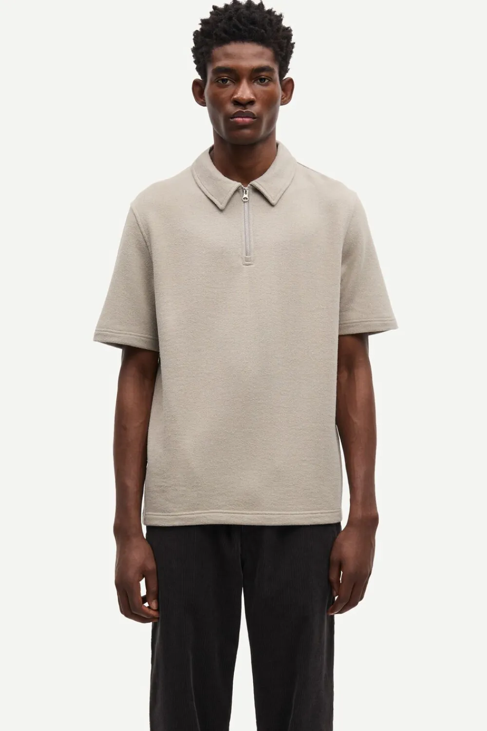 Samsøe Samsøe Saolli HZ polo 15513 Elephant skin Outlet