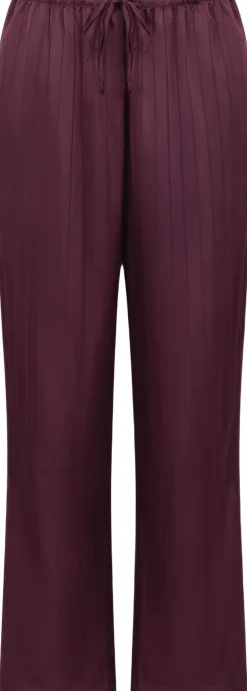 Hunkemöller Satin Pinstripe Trousers Purple Outlet