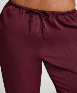 Hunkemöller Satin Pinstripe Trousers Purple Outlet