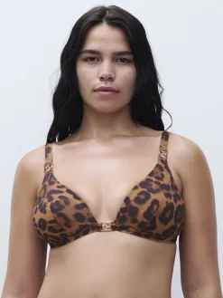 Chantelle Sauvage T-Shirt Triangle Bra Dyreprint Sale