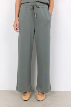 Dame soyaconcept SC-BANU 33 Bukser Støvet Grøn