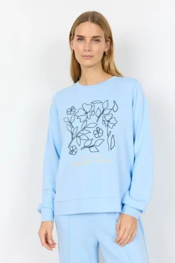 Dame soyaconcept SC-BANU 287 Sweatshirt Lyseblå