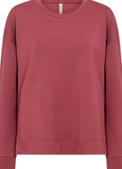Dame soyaconcept SC-BANU 164 Sweatshirt Mørk rød