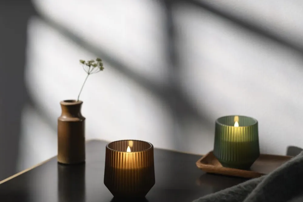 Uyuni Scented wax glass candle, Serenity, Green, 8,5x9,5 cm *