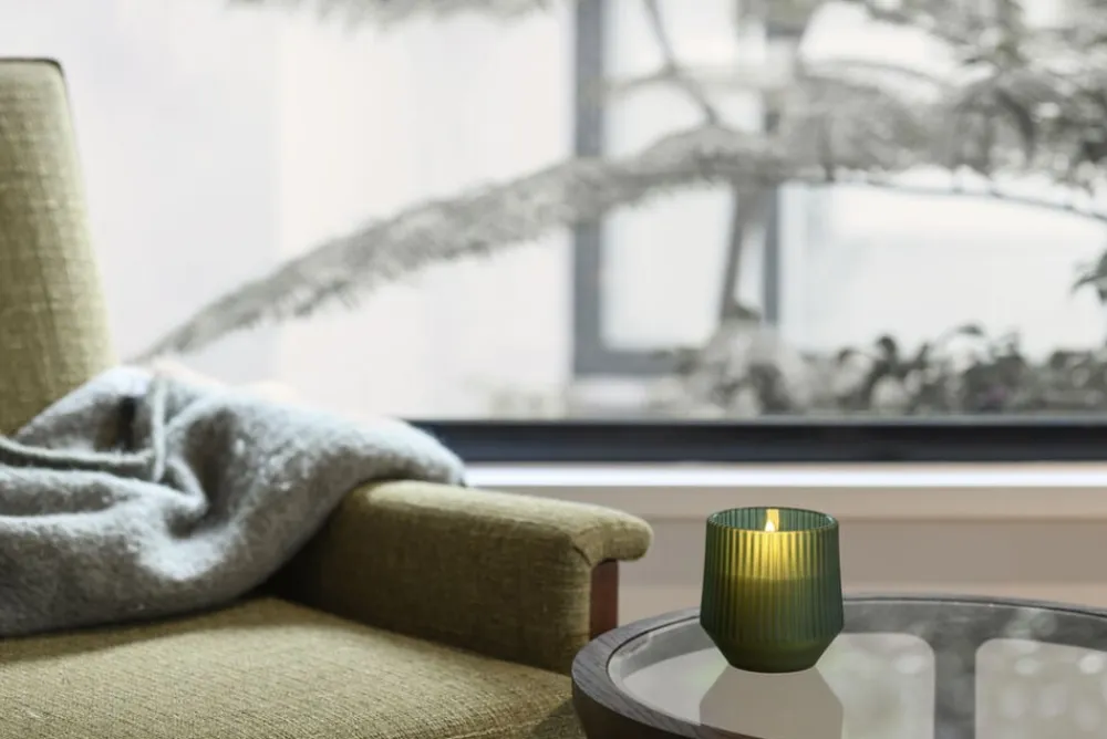 Uyuni Scented wax glass candle, Serenity, Green, 8,5x9,5 cm *