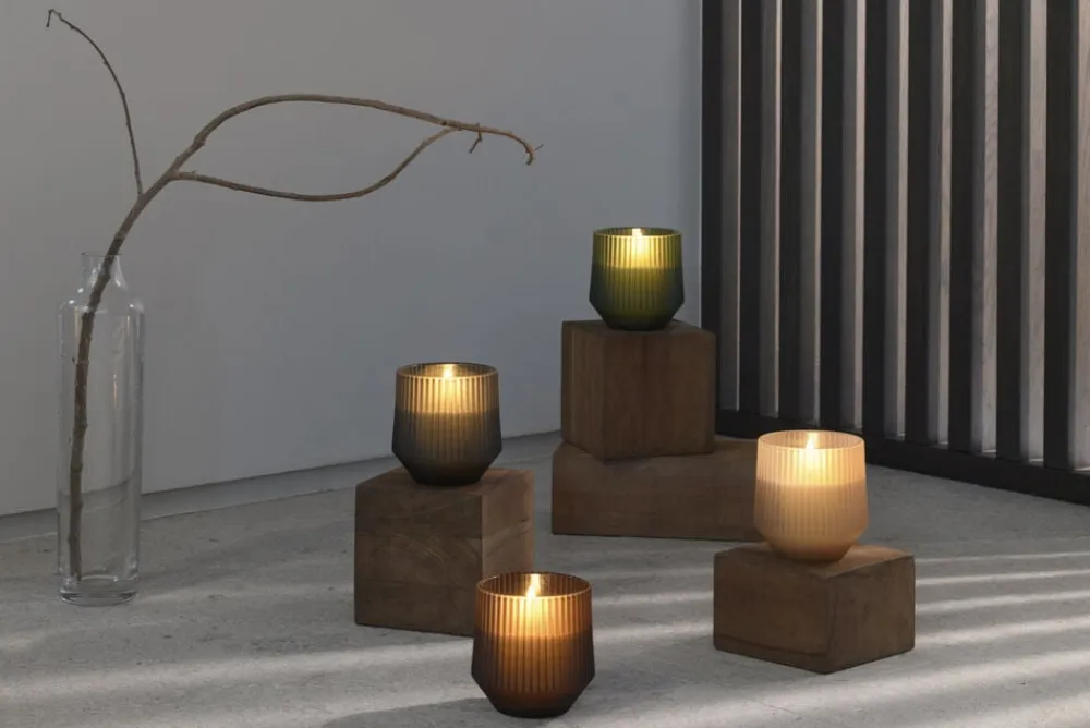 Uyuni Scented wax glass candle, Serenity, Green, 8,5x9,5 cm *