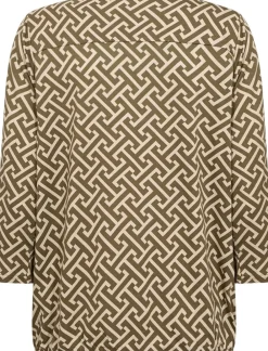 SC-FELICITY AOP 519 Bluse Oliven>soyaconcept Hot