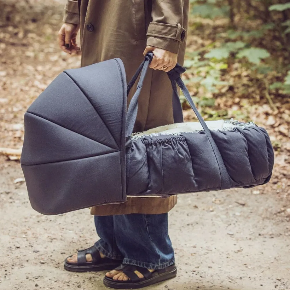 Børn Sebra 3-i-1 Babynest, blue olive