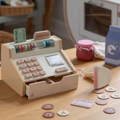 Børn Sebra kasseapparat, træ