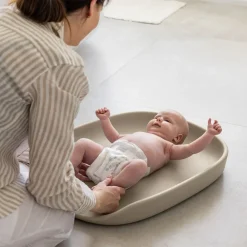 Børn Sebra puslepude, seabreeze beige