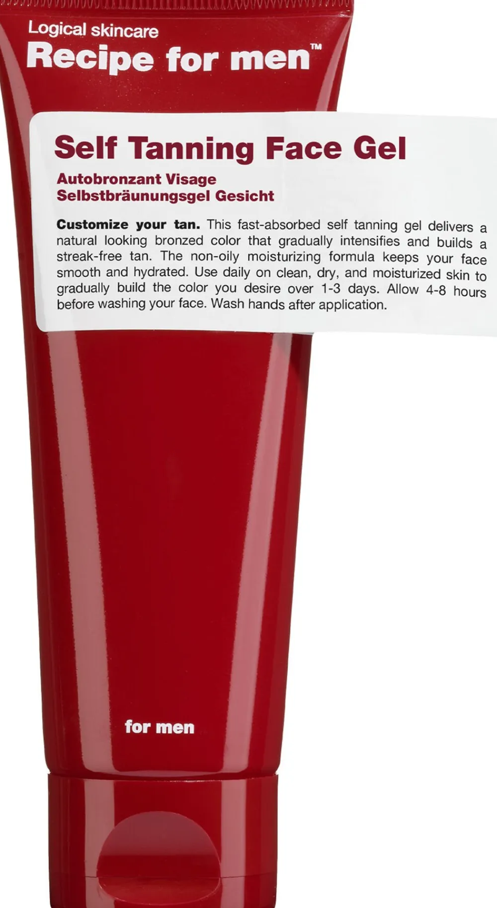 Receipe For Men SELF TANNING FACE GEL