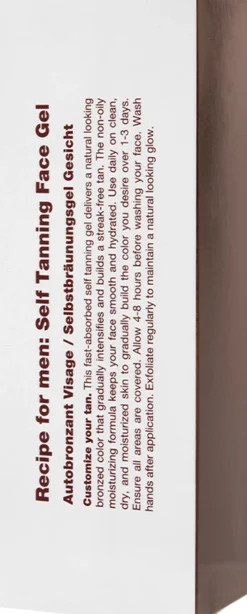 Receipe For Men SELF TANNING FACE GEL
