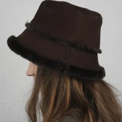 SEMERU - DOUBLE FACE SHEARLING BUCKET HAT><noscript><img width=
