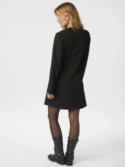 Neo Noir Sendra Eyelet Dress Black New