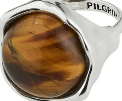 Pilgrim SENSE ring sølvbelagt/agat Discount