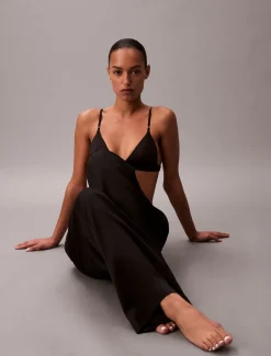 SENSUAL SATIN LOGO PANT><noscript><img width=