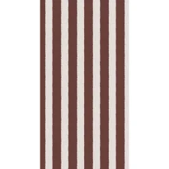 Serviet brune striber tekstil-look>Ib Laursen Hot