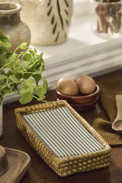 Ib Laursen Serviet m/grønne striber 16 stk pr pakke