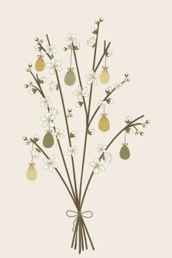 Ib Laursen Serviet påskebuket 16 stk pr pakke