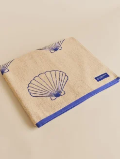 Shell Beach Towel - Sand/Cartel Blue>Cartel Copenhagen Outlet