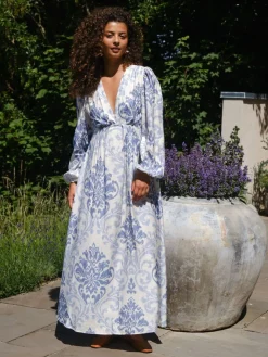 Neo Noir Silfi Deco Dress Light blue